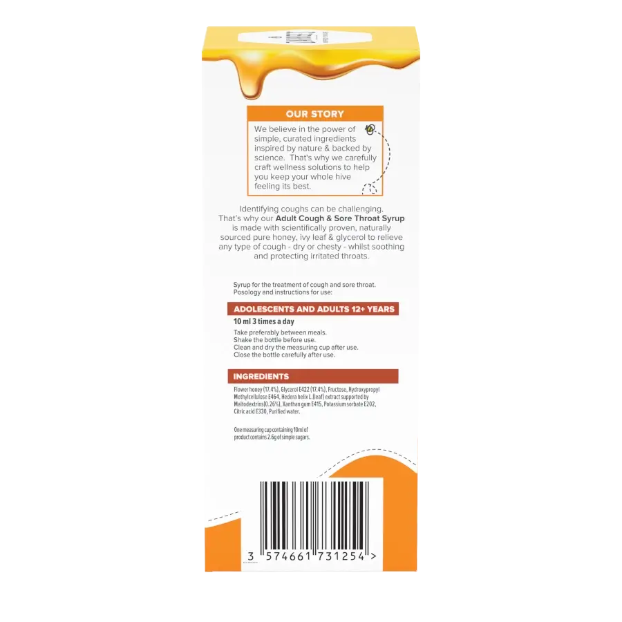 Adult Cough & Sore Throat Syrup Zarbee's®